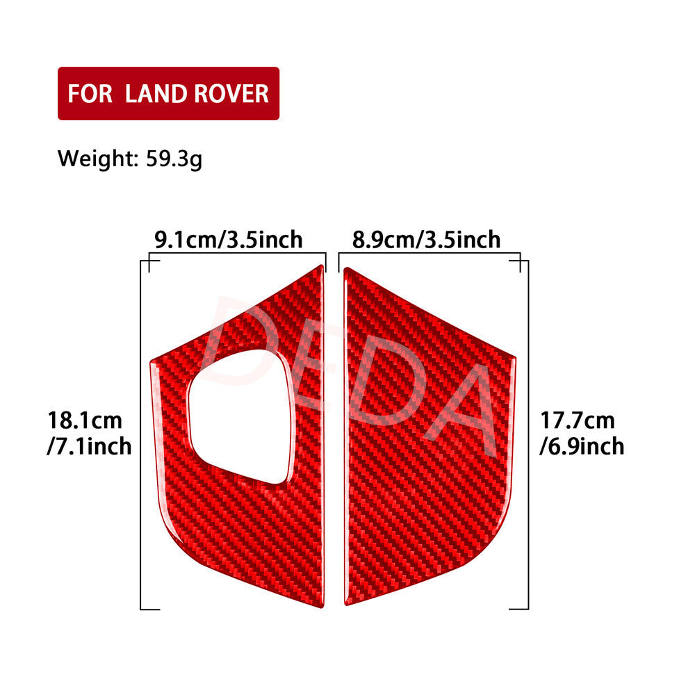 RHD Red Carbon Center Console Side Trim for Land Rover Discovery Sport 2015-2019