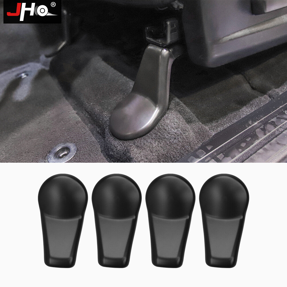 4Pcs Anti-Dust for Seat Bracket Fixing Bolts Black Cover Trims For 2014-2021 Tundra