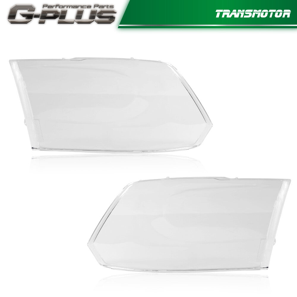 Suitable for 2009-2018 1500 2500 3500 headlight replacement lens (transparent).