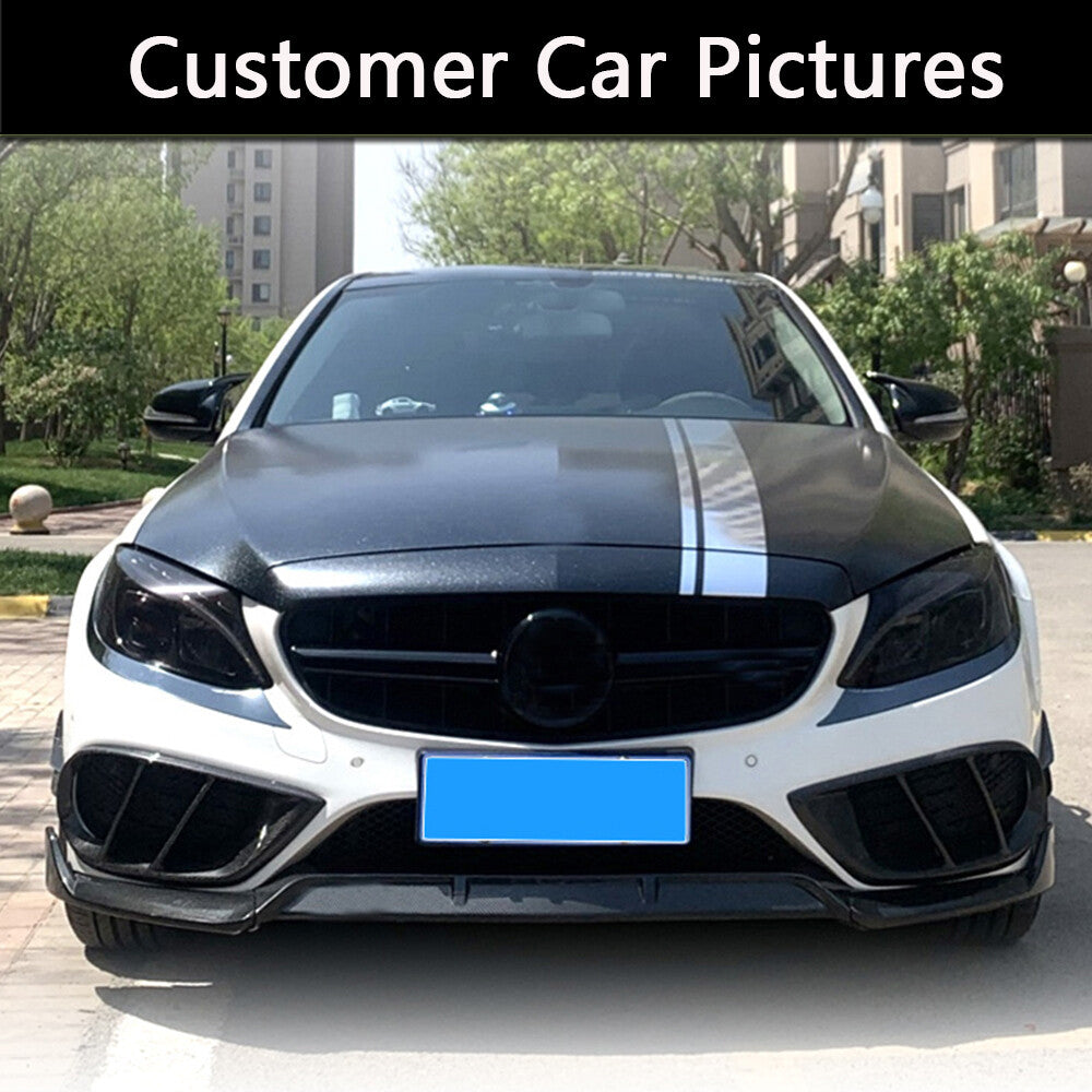 for Benz W205 C250 C300 Sport C43 Front Bumper Fog Light Grill Air Vent Frame