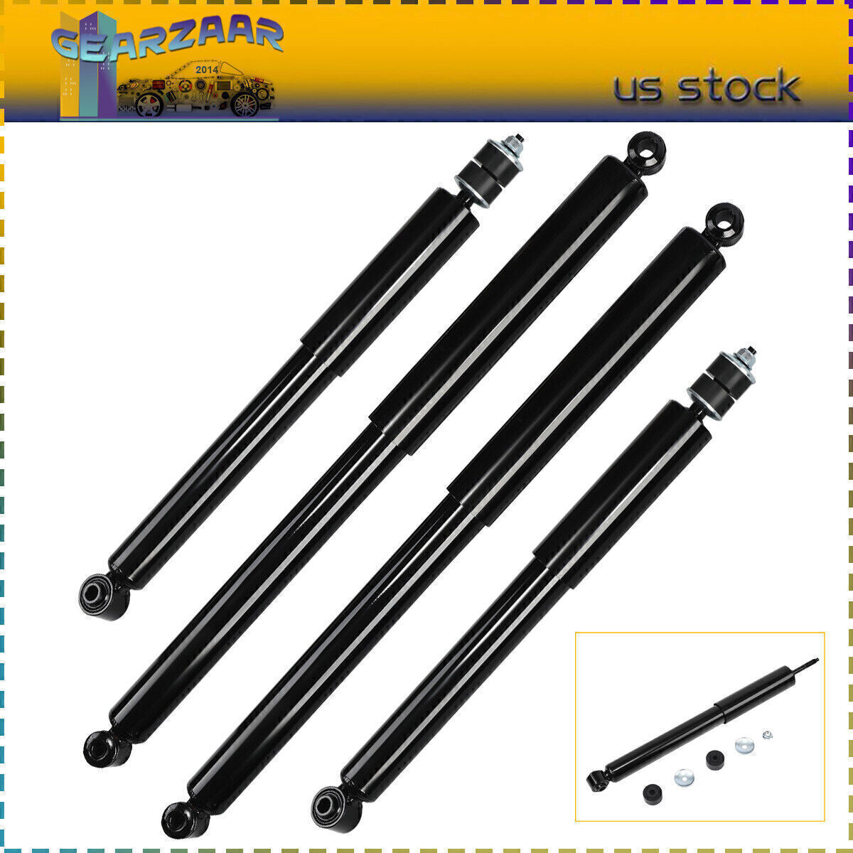 4 Front Rear Shock Absorbers Assembly for Ford F250 F350 Super Duty 4WD