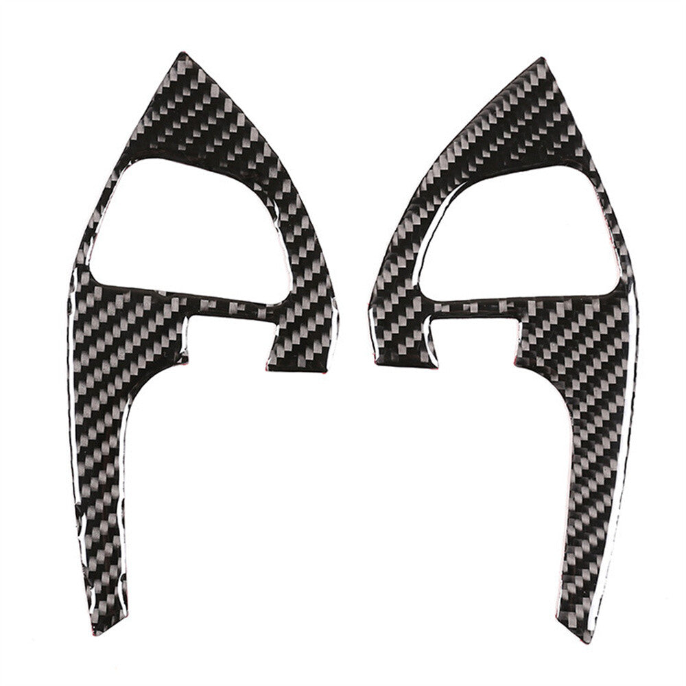 Carbon Fiber Interior Steering Wheel Button Trim for T@yota Highlander 2009-2013