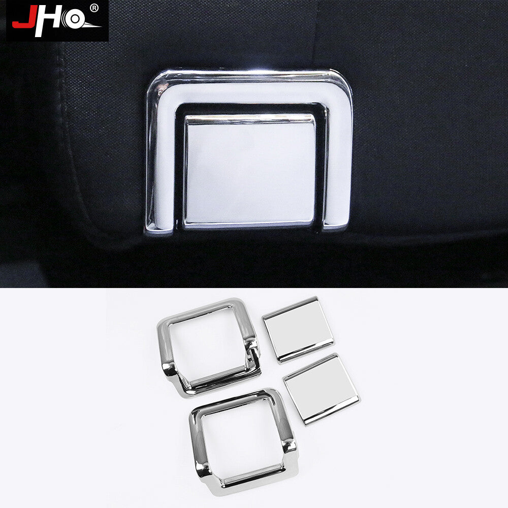 Chrome Car Inner Rear for Seat Handle Cover Trim Silver for Toyota Tundra 2014-2021