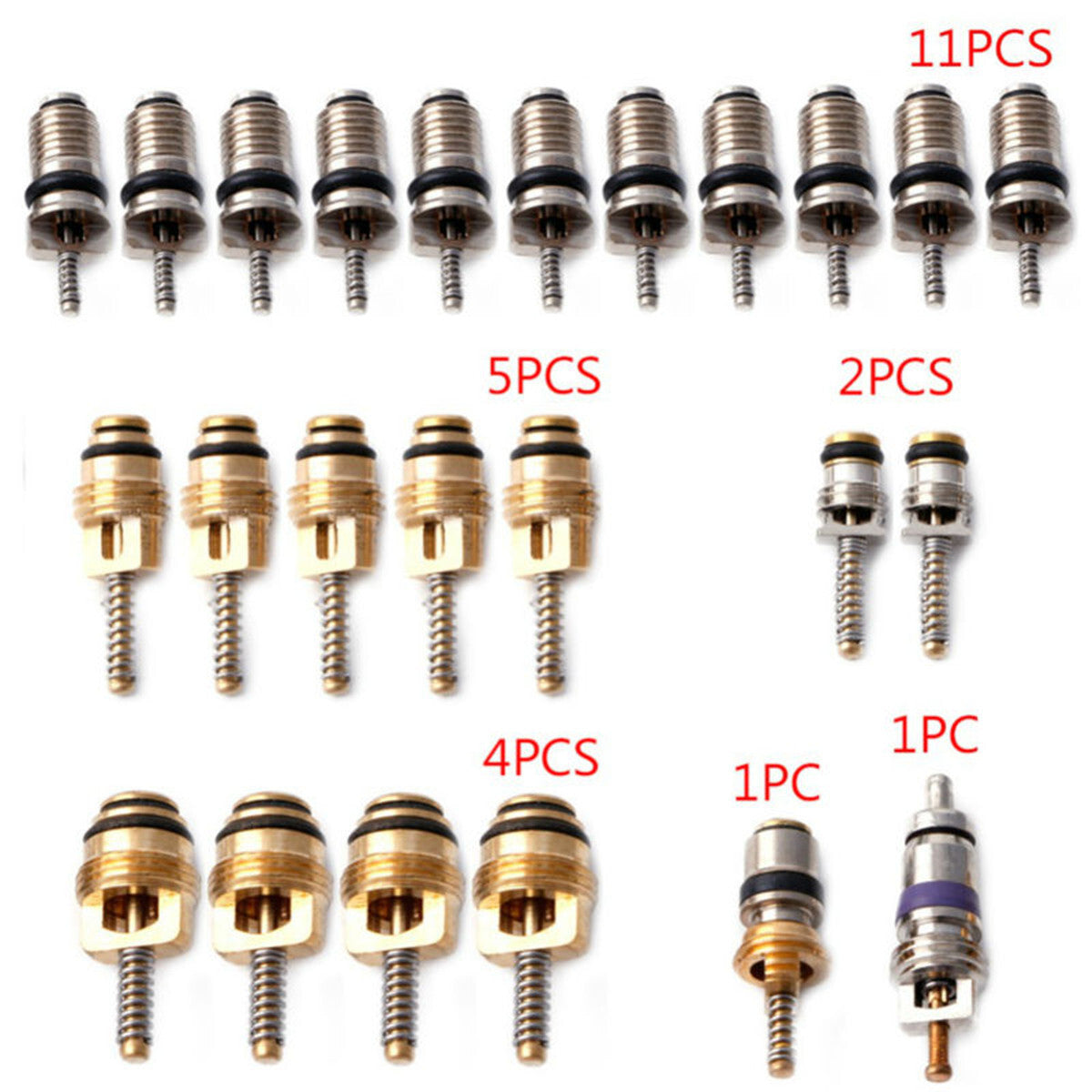 R134A Car Air Conditioners Valve Cores Conditioning Assortment Accessories