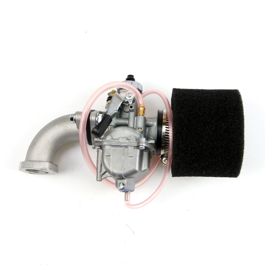 VM22 26mm carburetor intake is suitable for 125cc, 140cc, 150cc CRF70, KLX, BBR, and Apollo engines.