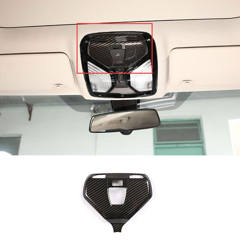 for BMW 5 Series 2018-2022 ABS Carbon Fiber Inner Front Reading Light Cover Trim