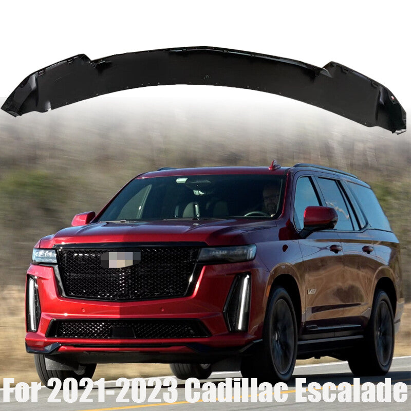 Fit For 2021-2023 for Cadillac for Escalade Front Bumper Spoiler Lip Glossy Black