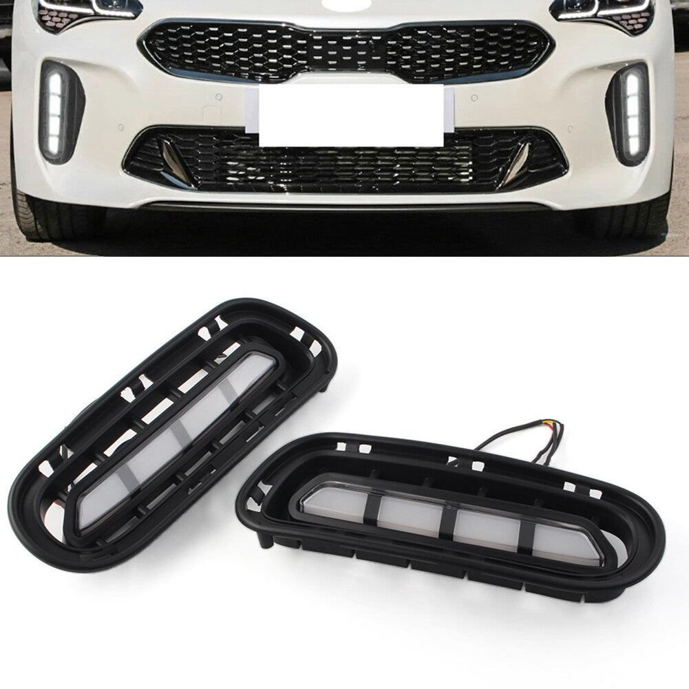 Daytime Running Light DRL Fog Lamp With Turn Signal Function for Kia Stinger