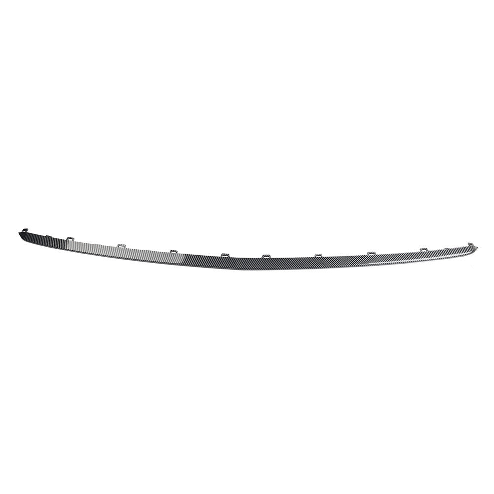 Middle Front Bumper Lip Molding Trim for Mercedes-Benz A 2023-24 Carbon Fiber Bk