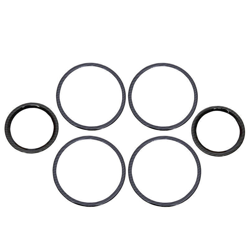 Inner Door Dashboard Speaker Ring Cover for Kia K3 2014-2018 Black Carbon Fiber