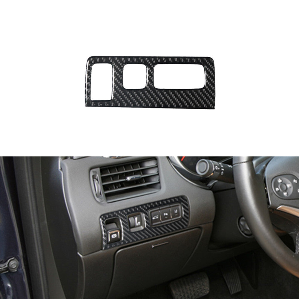 Light Control Panel Trim Cover Interior Carbon Fiber for Chevy Impala 2014-2020