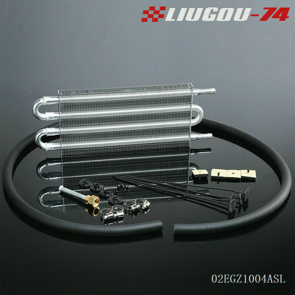 Universal all-aluminum remote control transmission oil cooler kit, automatic/MT radiator, brand new.