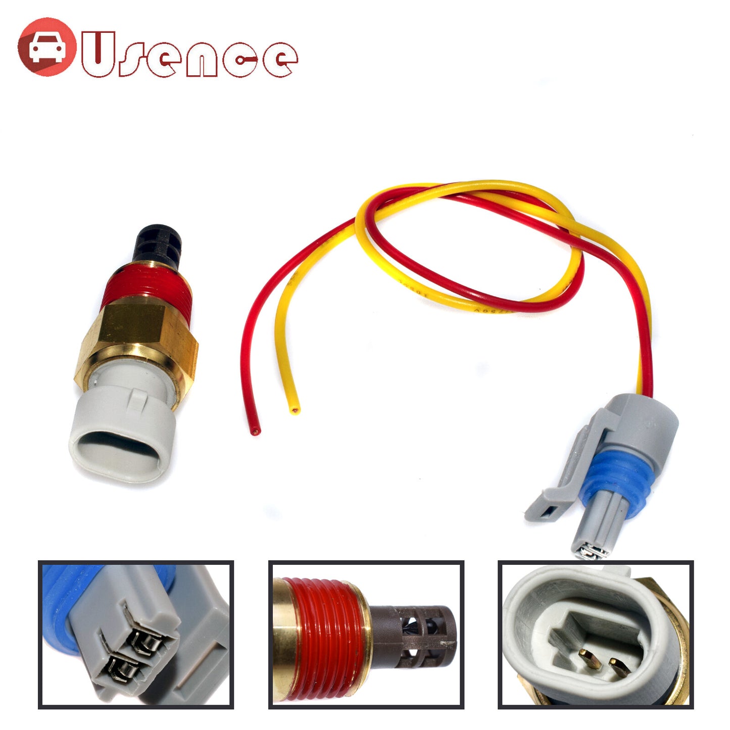 Intake Air Temperature Sensor IAT/MAT/ACT W/ Connector Kit 25037334 For GM