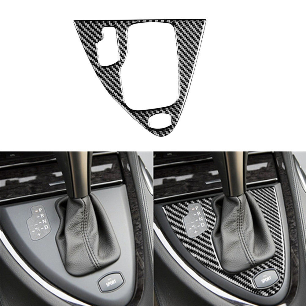 for BMW 6Series E63 E64 04-07 Carbon Fiber Automatic Gear Shift Panel Cover Trim