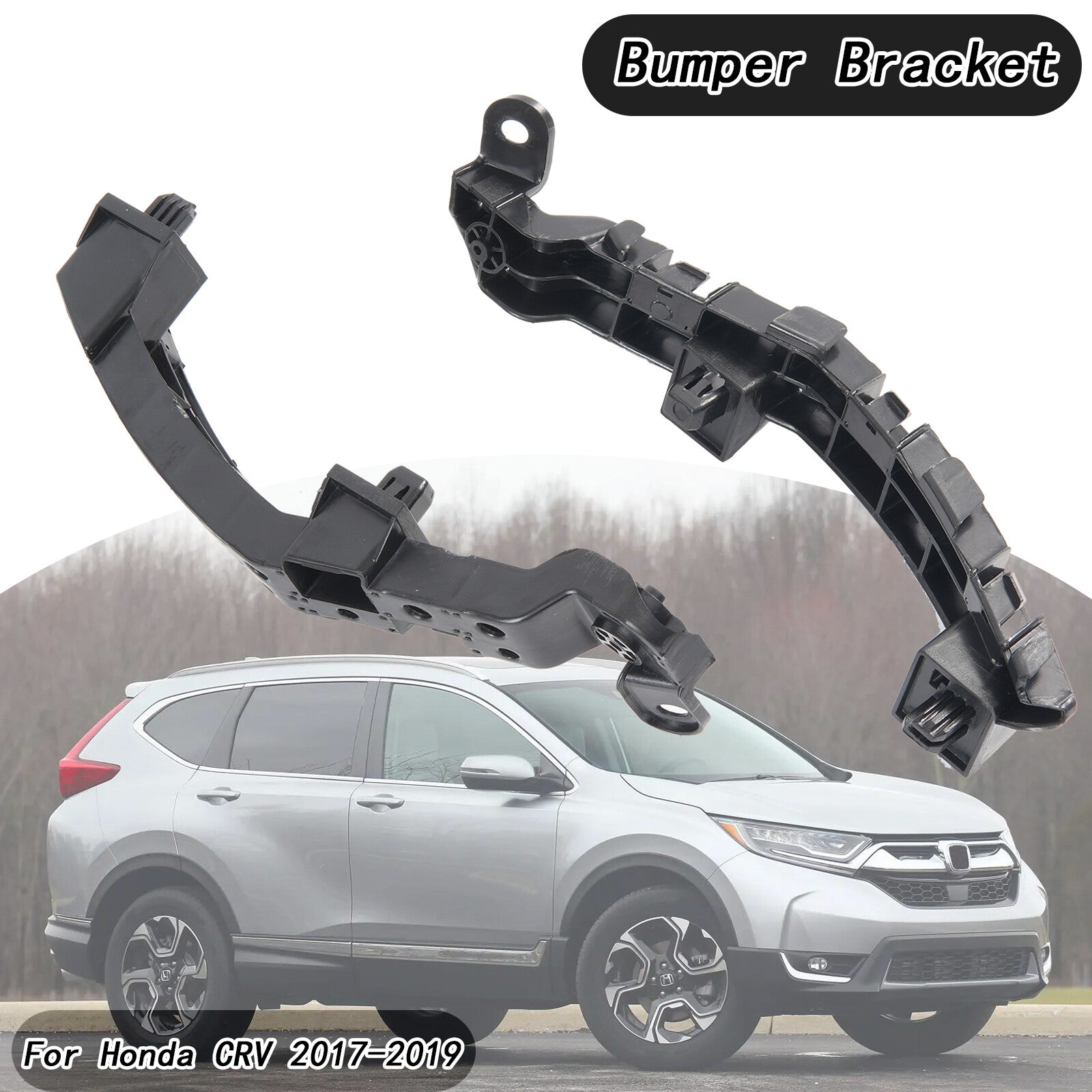 Pair for Honda CRV Front Bumper Support Retainer Bracket Left Right 71198TLAA01