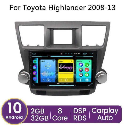 Android Car Radio Stereo GPS Wifi Carplay 32GB DSP for Toyota Highlander 2008-13
