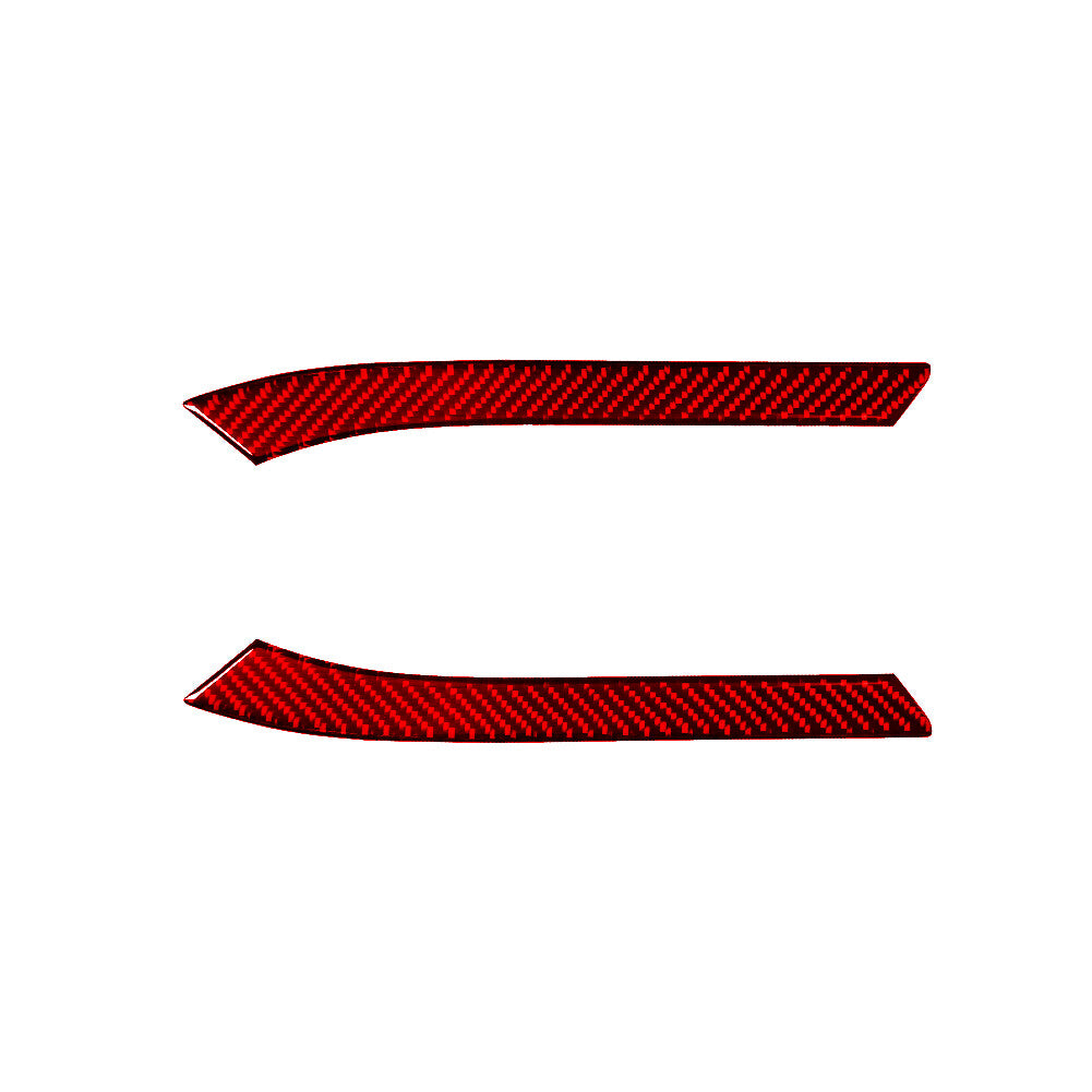 2X Red Carbon Fiber Gear Shift Trim Cover Panel for CADILLAC CTS SPORT 2008-UP