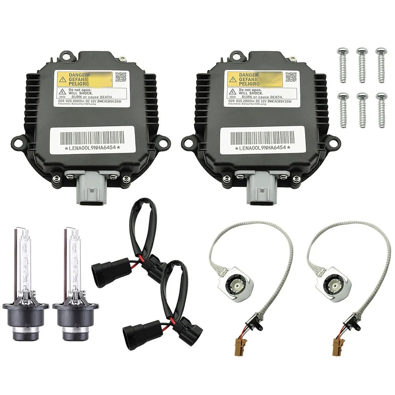 2pcs Xenon Ballast Igniter HID D2S Bulb Kit for Infiniti G35 G37 Q40 Q50