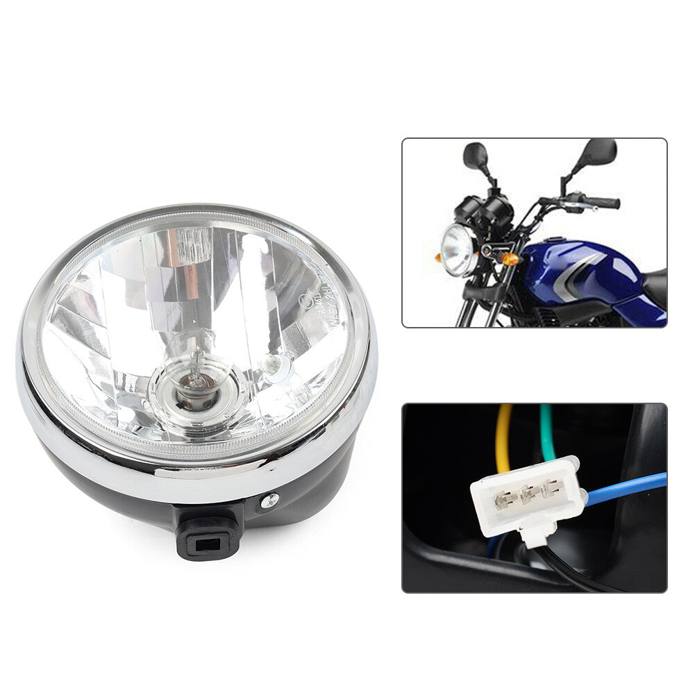 Motorcycle Headlamp Front Head Light Headlight Round for Yamaha YBR125 2002-2013