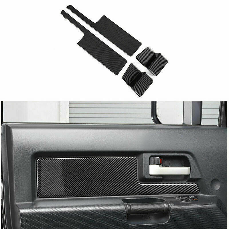 for Toyota FJ Cruiser 2006-2021 Carbon Fiber Inner Door Bowl Molding Cover Trim