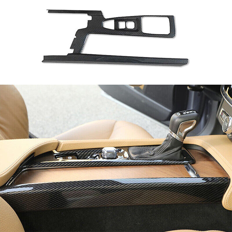 for Volvo S90 2017-2022 Carbon Fiber Center Console Gear Shift Box frame cover
