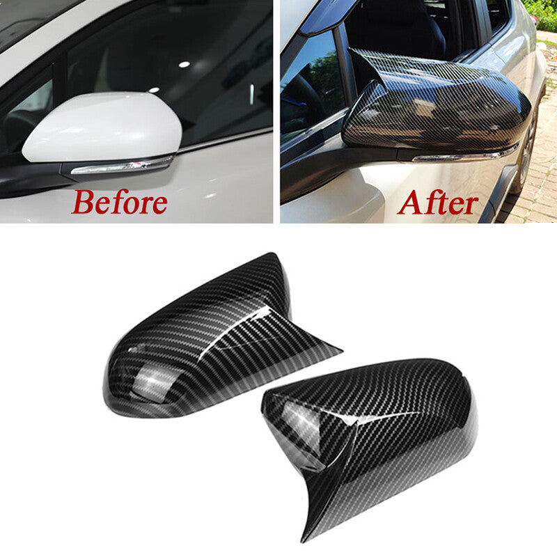 Pair Mirror Cover Carbon Fiber for Toyota for Camry 2018-2021