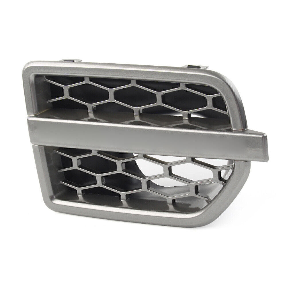 Gray Front Grille Air Intake Fender Vent Grill for Land Rover LR4 2010-16 Right
