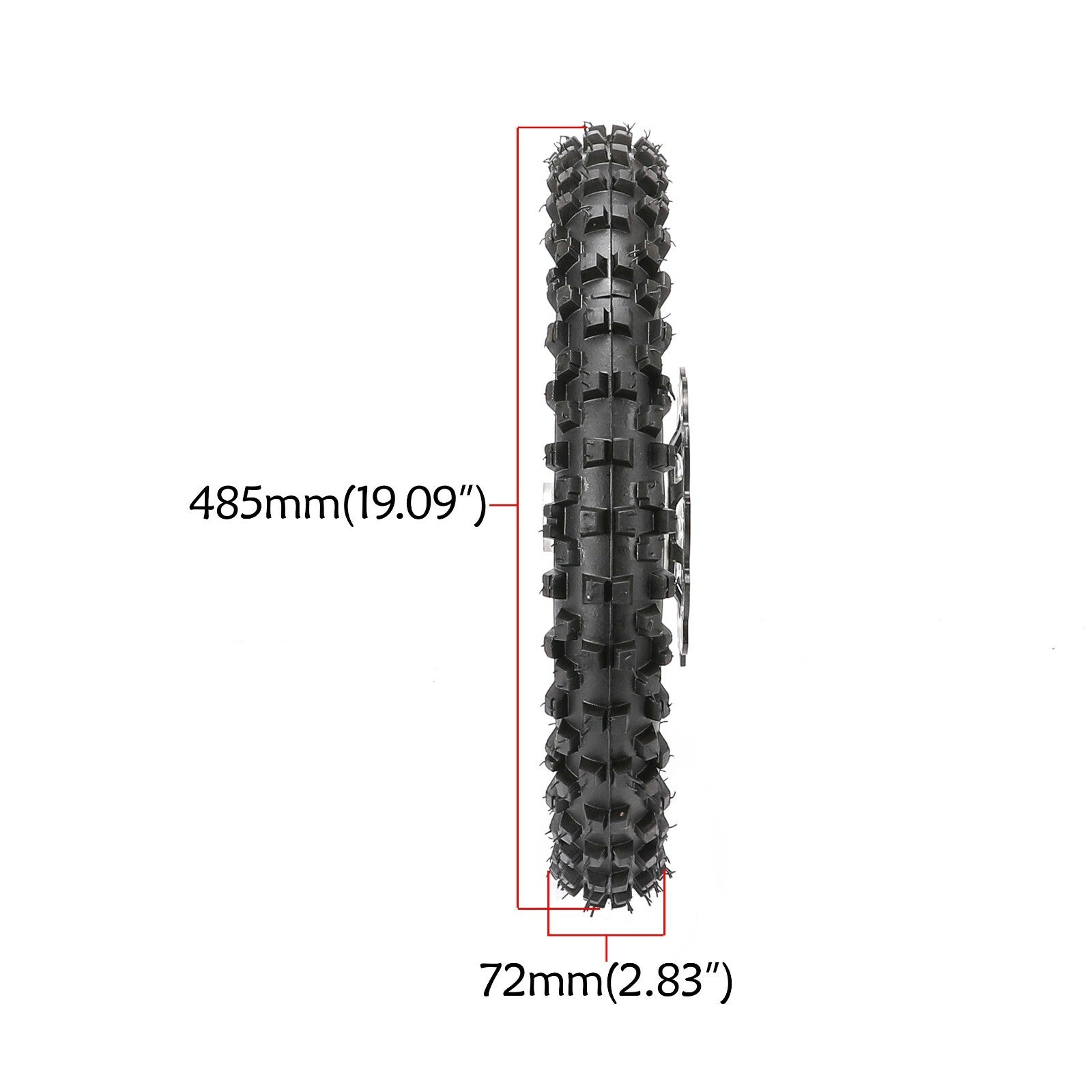 12mm 14-inch front rim with 60/100-14 Apollo SSR 125CC CRF 110cc Dirt Pit Bike