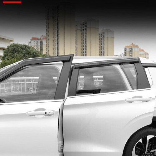 for Mitsubishi Outlander 2022-2024 Black Car Window Visor Rain Guard Deflector