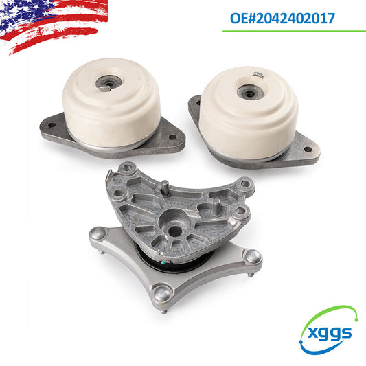 3x 2042402017 Engine motor and transmission mounts for Mercedes-Benz E350 2010-2016