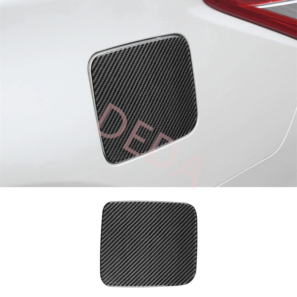 Carbon Fiber Fuel Filler Tank Cover Door Gas Cap for Nissan Altima Teana 2013-18
