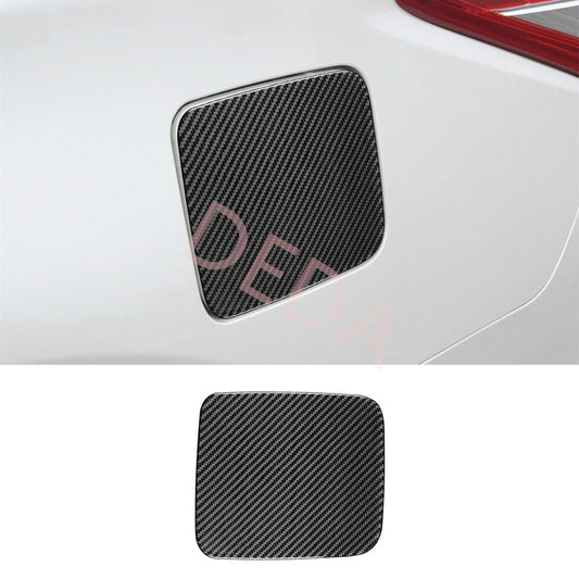 Carbon Fiber Fuel Filler Tank Cover Door Gas Cap for Nissan Altima Teana 2013-18