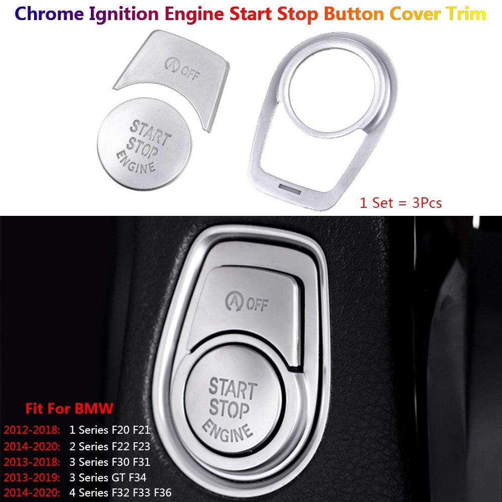 for BMW 1 2 3 4 Series F20 F22 F30 F34 F32 Car Ignition Start Stop Switch Cover
