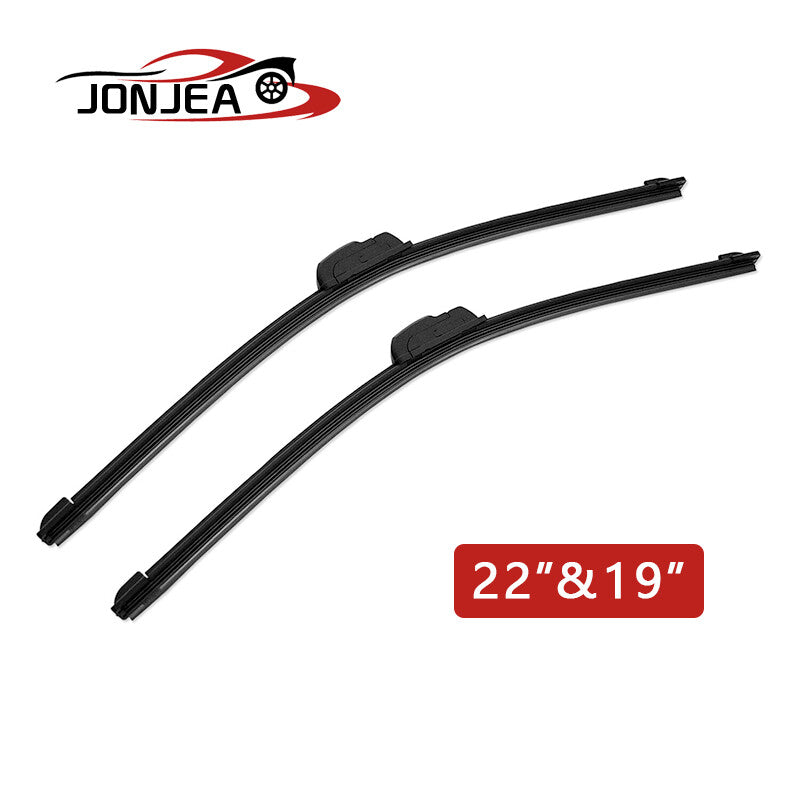 22 and 19 Inch Windshield Wiper Blades J-hook Bracketless Frameless 1 Pair