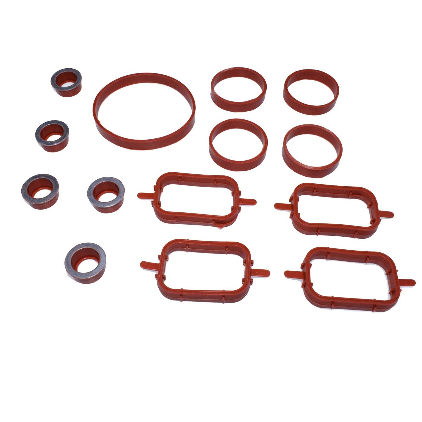 14Pcs Intake multiplex Rubber Seal Gasket for BMW 1E38 E39 E46 E60 E90 E91 X3 X5