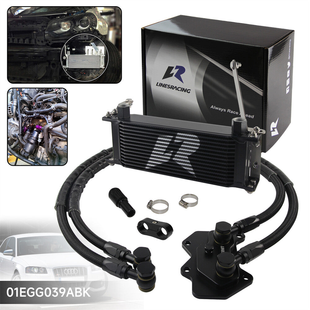 14 Row Oil Cooler Kit for VW for Golf R GTI MK5 MK6 03-08  for AUDI A3/S3 06-08 EA113