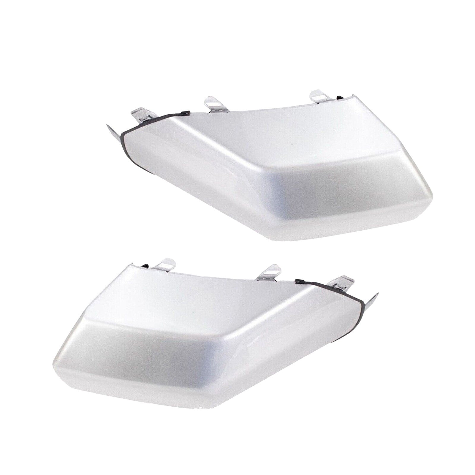 2PCS Front Silver Bumper End Cap LH RH For 2007-2014 for Toyota FJ Cruiser