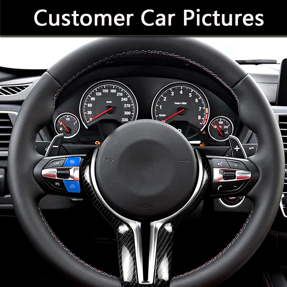 Red M1 M2 Steering Wheel Buttons for BMW F10 F30 F80 M3 F82 F83 M4 M Series 2Pcs