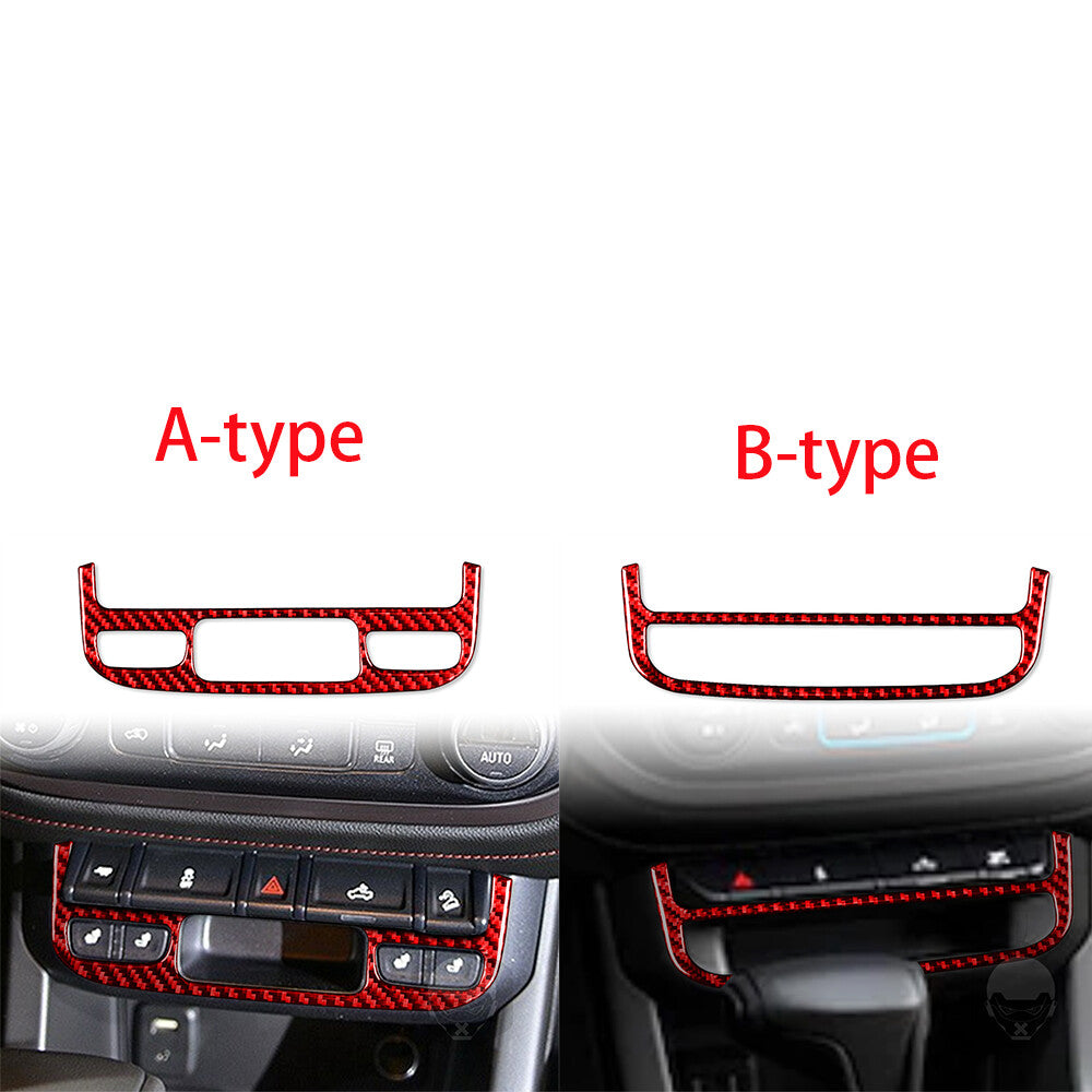 Carbon Fiber Warning Light Button Cover for Chevrolet Colorado / for GMC for Canyon 2015+
