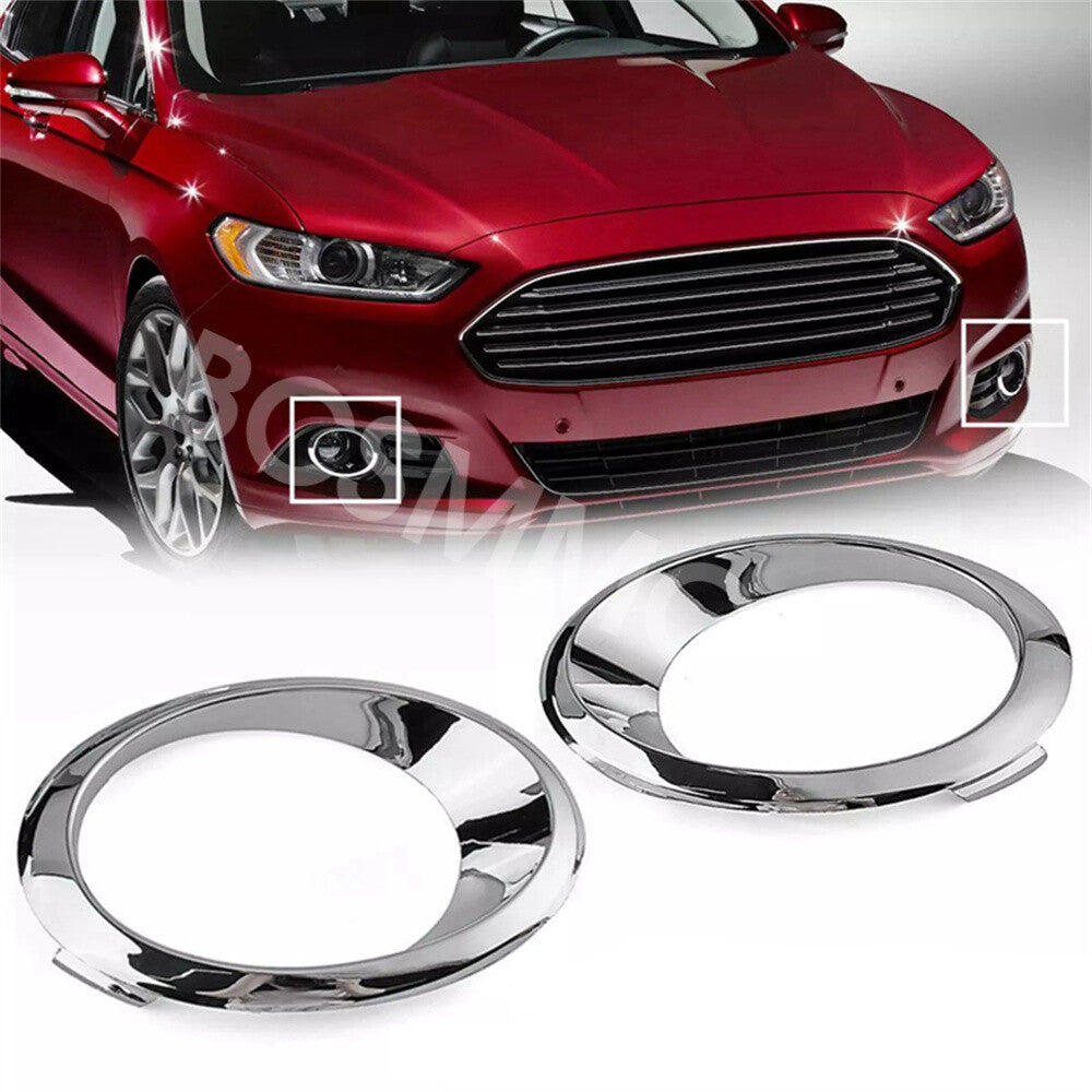 Car Fog Light Cover Chrome Left Right Replacement Fit for Ford Mondeo 2013-2016