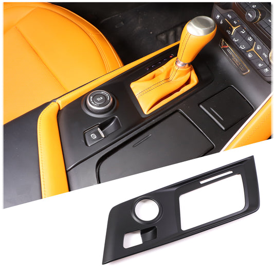 ABS smooth black gear shift rail frame trim cover for Toyota Tenderloin 2014 - 2021