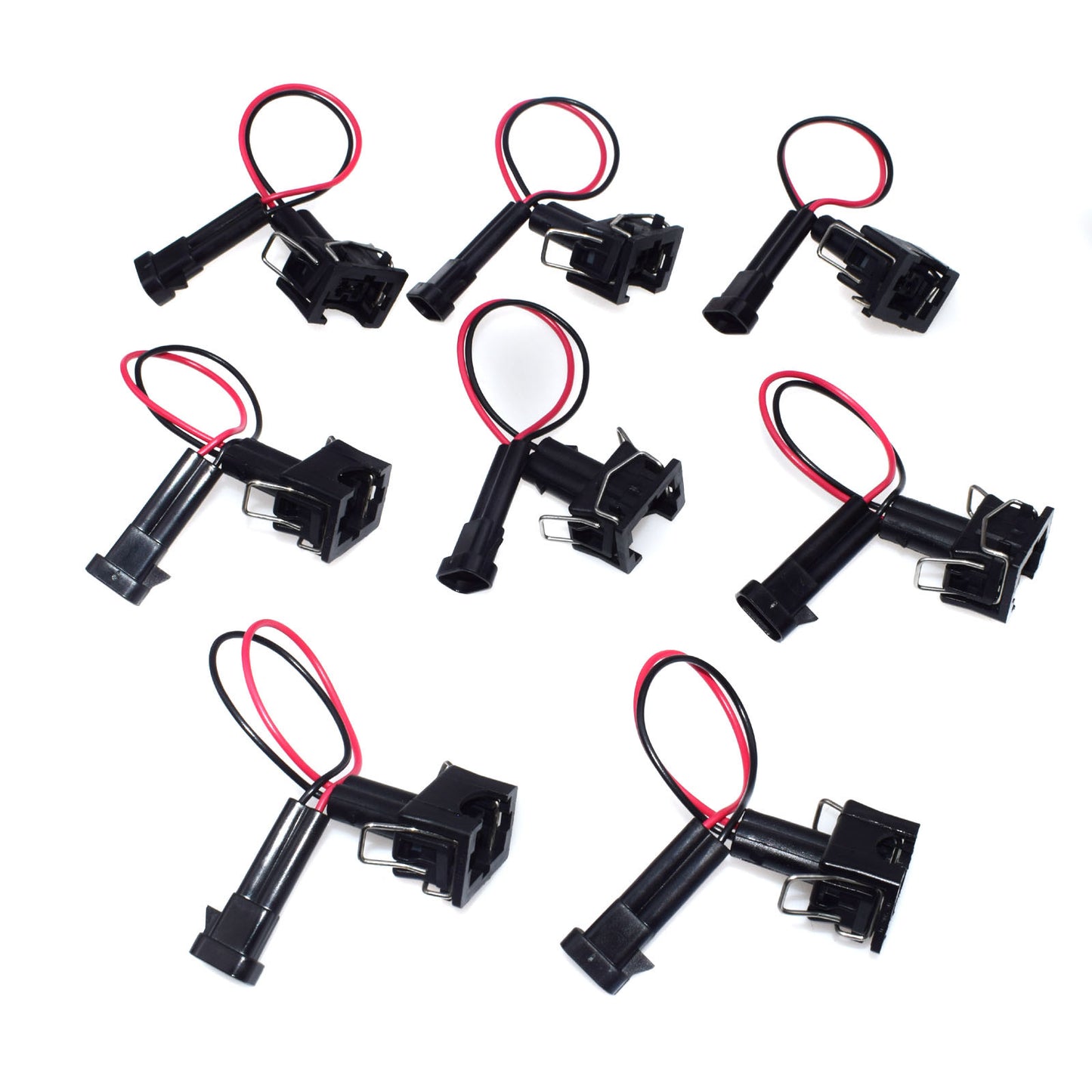 8X Injector Adapters For LQ4, LQ9 4.8 5.3 6.0 Wire Harness to LS1 LS6 LT1 EV1
