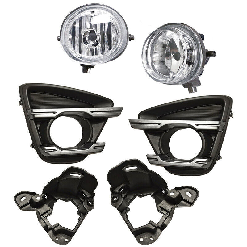 6-piece fog light set + fog light cover + fog light bracket for Mazda CX-5 (2013-2016)