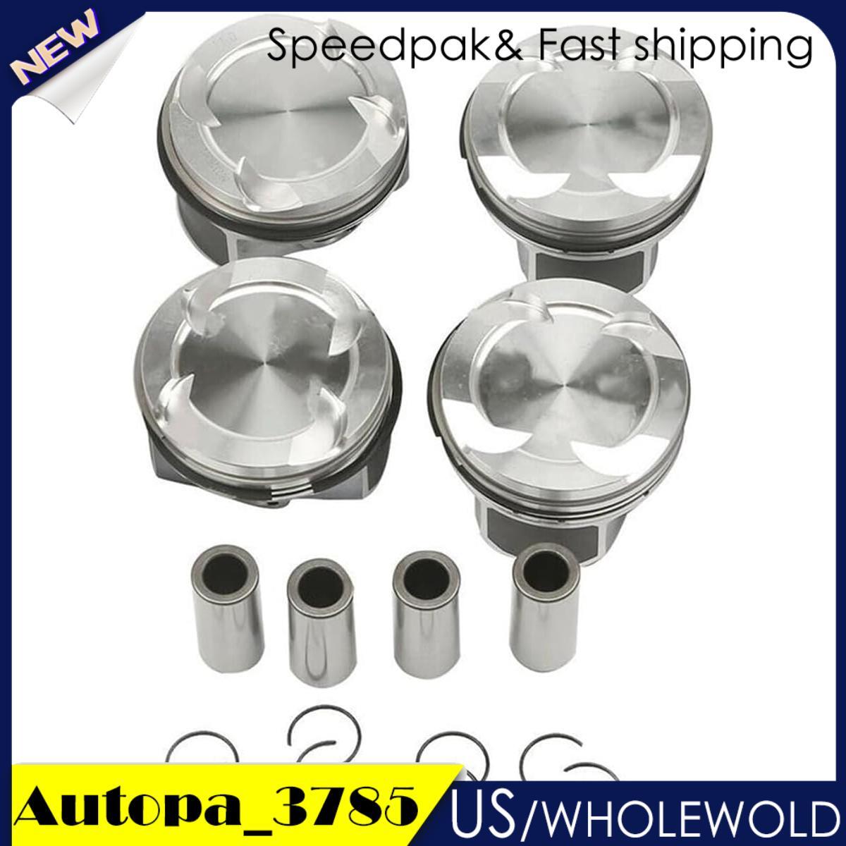 4x Pistons  Rings Set 11258638450 Fits for 330i 430i F30 F32 F56 G20 G30 B46