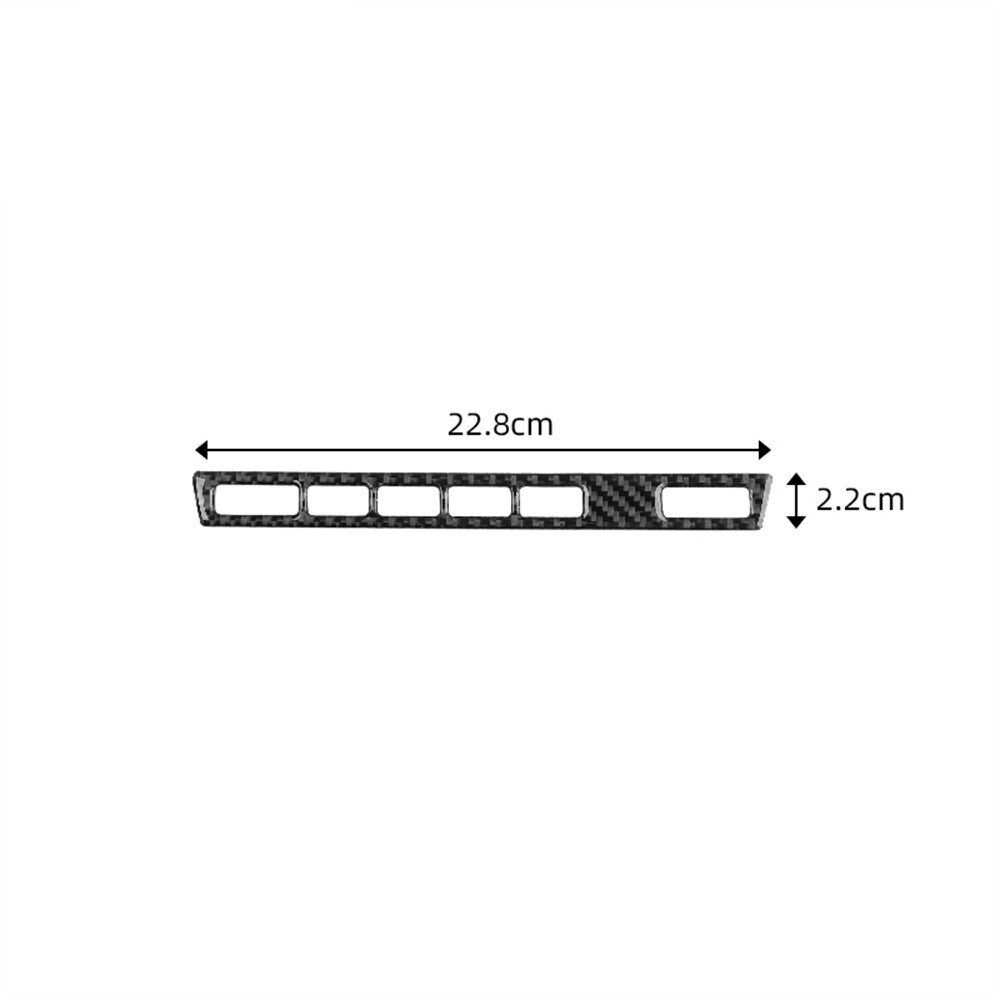Carbon Fiber Multimedia Button Trim Panel Type A for BMW X3 2004-2010
