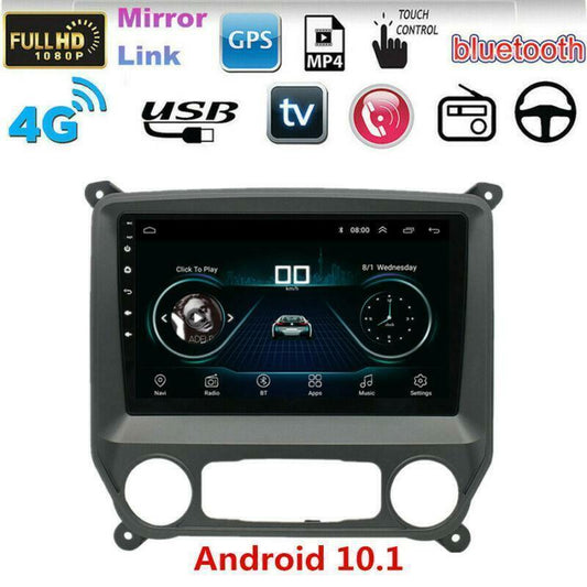 Android 10.1 Stereo Radio Head Unit for Chevrolet Silverado for GMC for Sierra 2014-2018