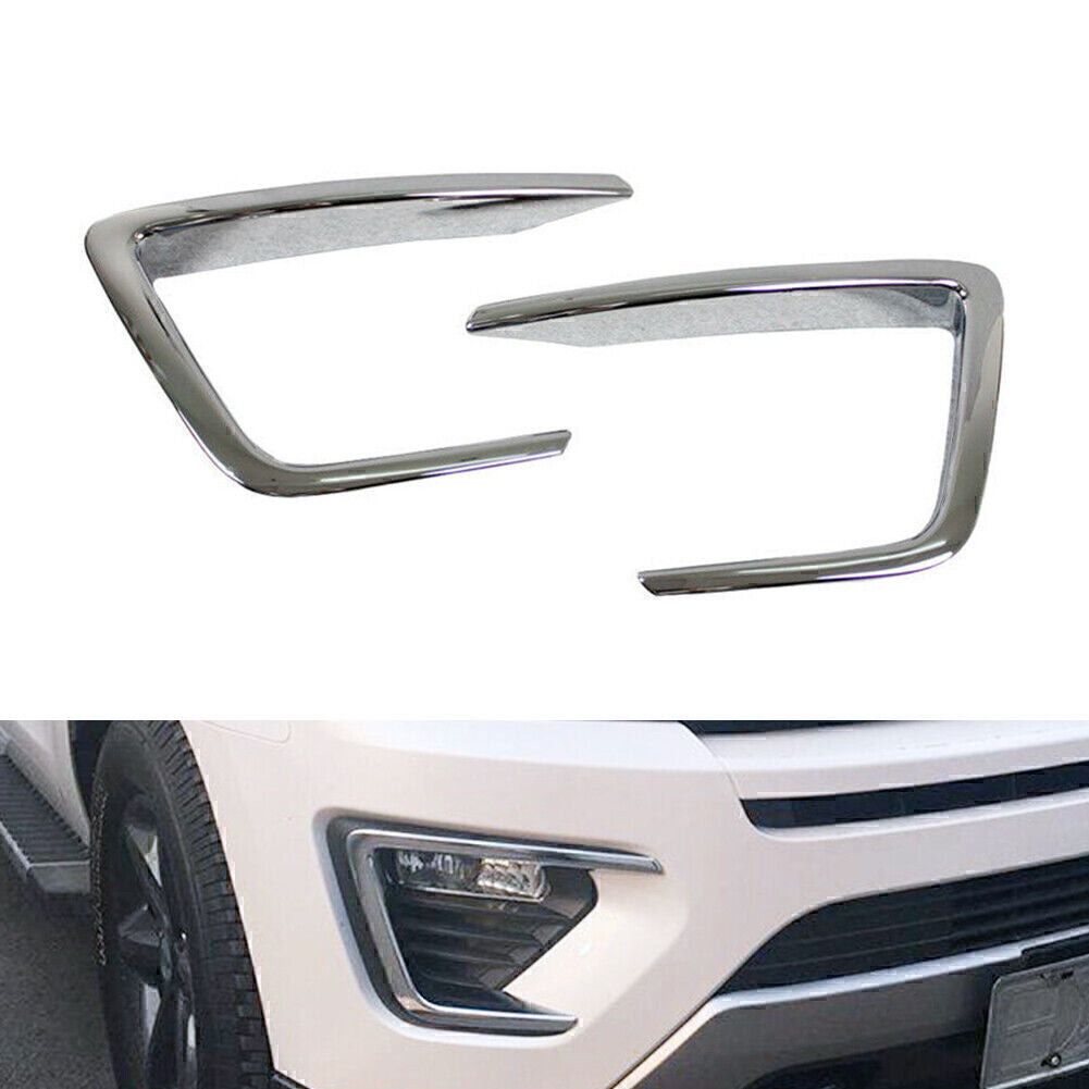 2X Chrome Front Fog Light Cover Molding Trims for Ford Expedition 2018-2020 19