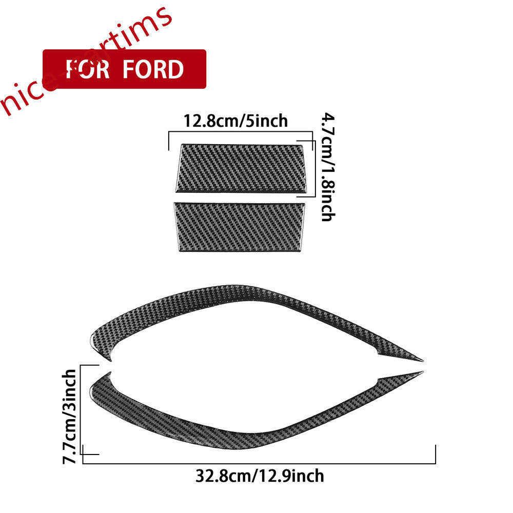 Carbon Fiber Front Body Fender Air Vent Outlet Panel Cover for Ford F150 2009-14