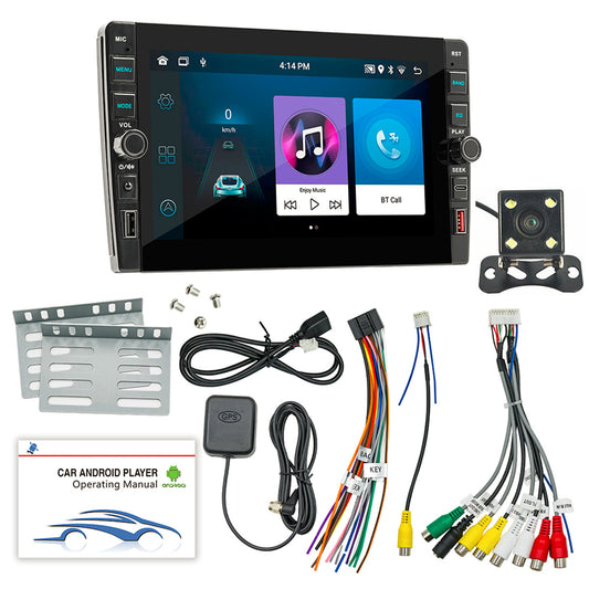 9in Double 2 Din Android Car Stereo Radio GPS Wifi For Carplay Android Auto Cam
