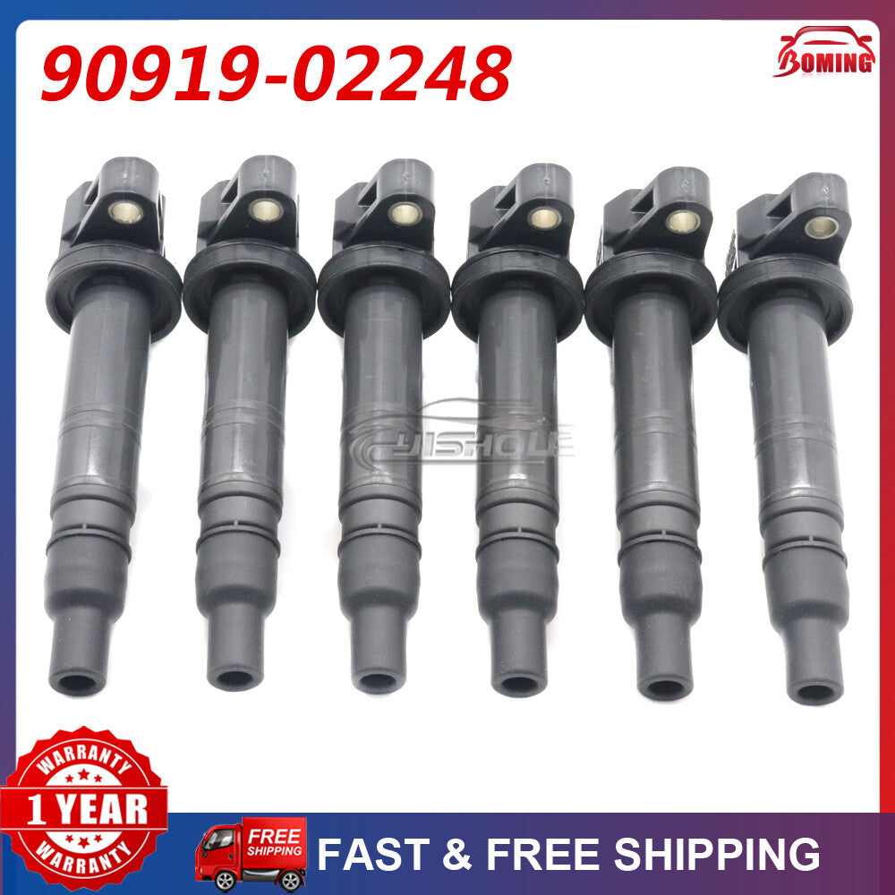 Pack 6PCS Ignition Coils for Toyota 4Runner Fj Cruiser Tundra Tacoma 4.0L V6 New